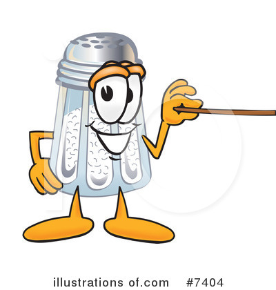 Royalty-Free (RF) Salt Shaker Clipart Illustration by Mascot Junction - Stock Sample #7404