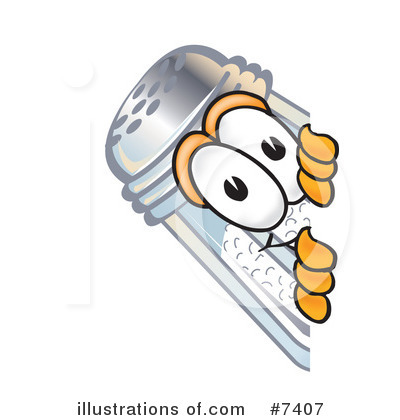 Royalty-Free (RF) Salt Shaker Clipart Illustration by Mascot Junction - Stock Sample #7407