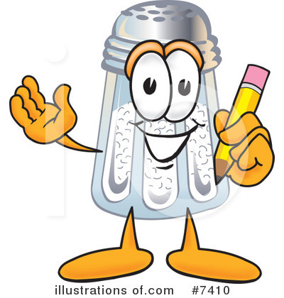 Royalty-Free (RF) Salt Shaker Clipart Illustration by Mascot Junction - Stock Sample #7410