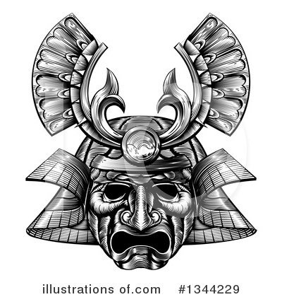 Royalty-Free (RF) Samurai Clipart Illustration by AtStockIllustration - Stock Sample #1344229