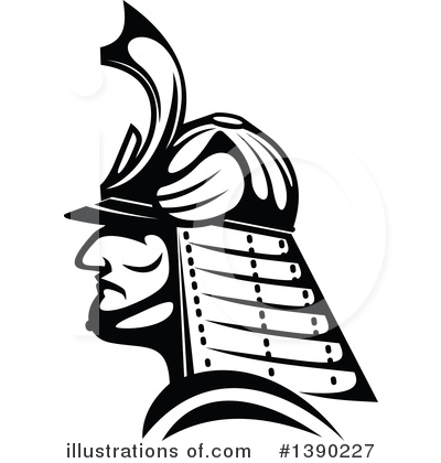 Royalty-Free (RF) Samurai Clipart Illustration by Vector Tradition SM - Stock Sample #1390227