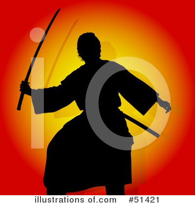 Royalty-Free (RF) Samurai Clipart Illustration by dero - Stock Sample #51421