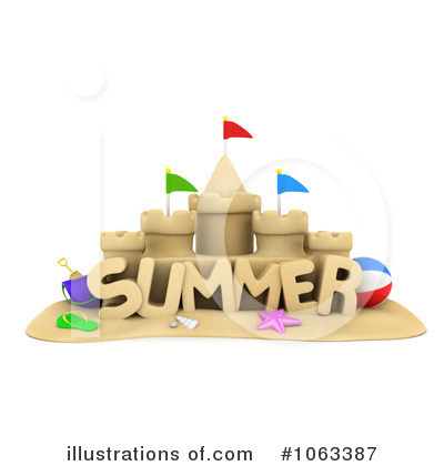 Sand Castle Clipart #1063387 by BNP Design Studio