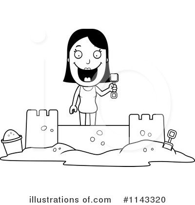 Sand Castle Clipart #1143320 by Cory Thoman