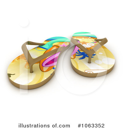 Royalty-Free (RF) Sandals Clipart Illustration by BNP Design Studio - Stock Sample #1063352