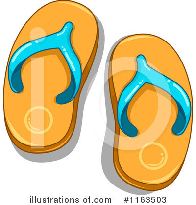 Flip Flops Clipart #1163503 by BNP Design Studio