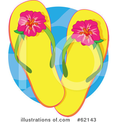 Royalty-Free (RF) Sandals Clipart Illustration by Maria Bell - Stock Sample #62143