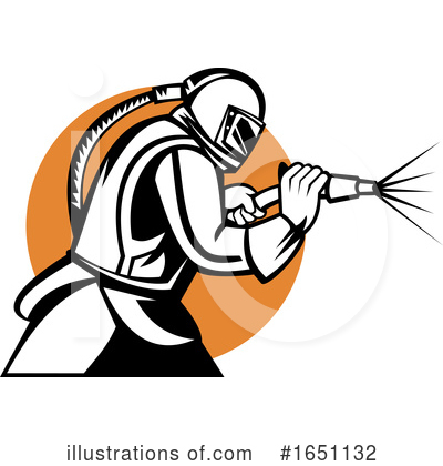 Royalty-Free (RF) Sandblaster Clipart Illustration by patrimonio - Stock Sample #1651132