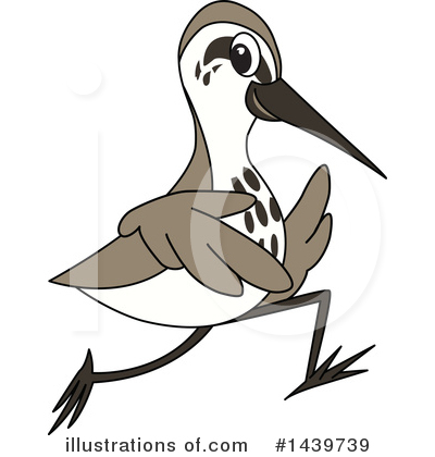 Royalty-Free (RF) Sandpiper Mascot Clipart Illustration by Mascot Junction - Stock Sample #1439739