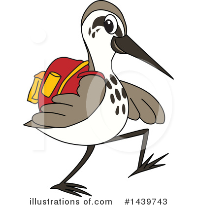 Royalty-Free (RF) Sandpiper Mascot Clipart Illustration by Mascot Junction - Stock Sample #1439743