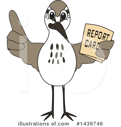 Royalty-Free (RF) Sandpiper Mascot Clipart Illustration by Mascot Junction - Stock Sample #1439746