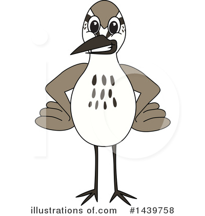 Royalty-Free (RF) Sandpiper Mascot Clipart Illustration by Mascot Junction - Stock Sample #1439758