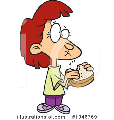Royalty-Free (RF) Sandwich Clipart Illustration by toonaday - Stock Sample #1046769