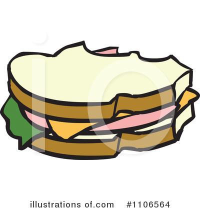 Royalty-Free (RF) Sandwich Clipart Illustration by Cartoon Solutions - Stock Sample #1106564