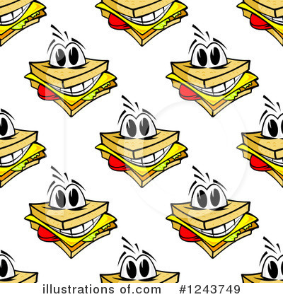 Royalty-Free (RF) Sandwich Clipart Illustration by Vector Tradition SM - Stock Sample #1243749