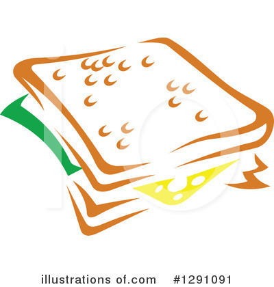 Royalty-Free (RF) Sandwich Clipart Illustration by Vector Tradition SM - Stock Sample #1291091