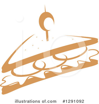 Sandwich Clipart #1291092 by Vector Tradition SM