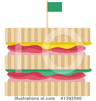 Royalty-Free (RF) Sandwich Clipart Illustration by BNP Design Studio - Stock Sample #1392560