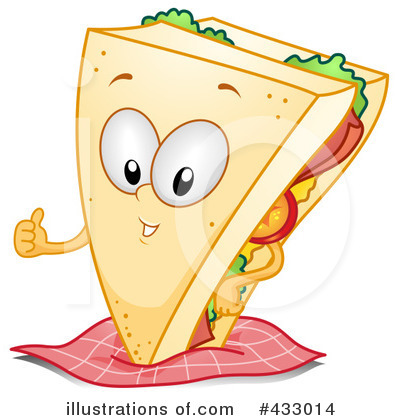 Royalty-Free (RF) Sandwich Clipart Illustration by BNP Design Studio - Stock Sample #433014