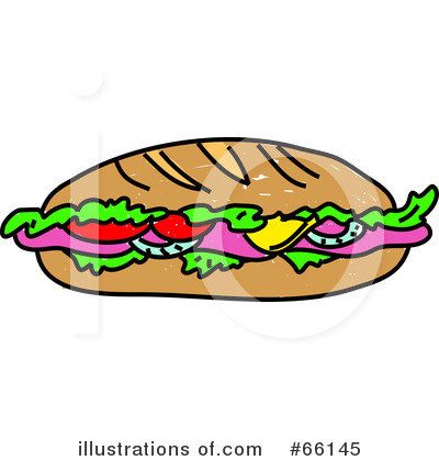 Royalty-Free (RF) Sandwich Clipart Illustration by Prawny - Stock Sample #66145