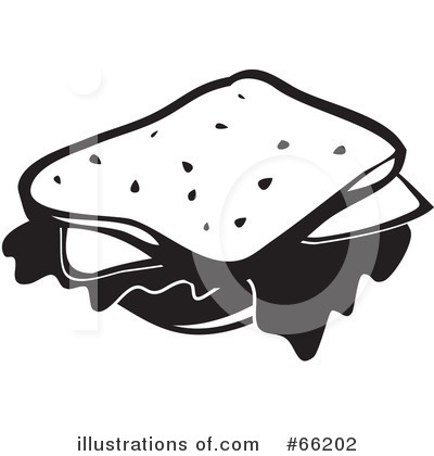 Royalty-Free (RF) Sandwich Clipart Illustration by Prawny - Stock Sample #66202