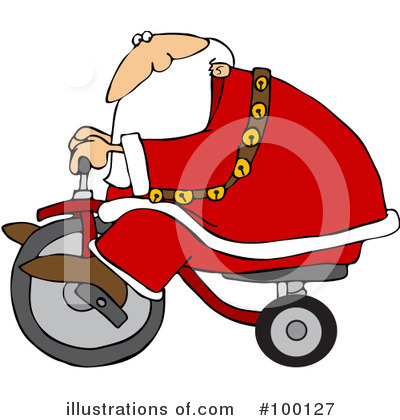 Royalty-Free (RF) Santa Clipart Illustration by djart - Stock Sample #100127