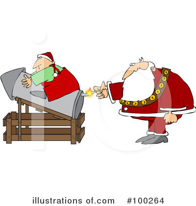 Royalty-Free (RF) Santa Clipart Illustration by djart - Stock Sample #100264