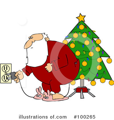 Royalty-Free (RF) Santa Clipart Illustration by djart - Stock Sample #100265