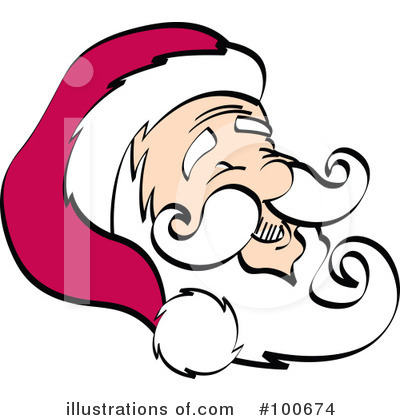 Royalty-Free (RF) Santa Clipart Illustration by Andy Nortnik - Stock Sample #100674