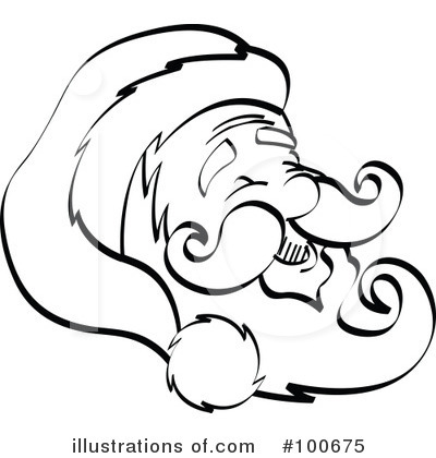 Royalty-Free (RF) Santa Clipart Illustration by Andy Nortnik - Stock Sample #100675