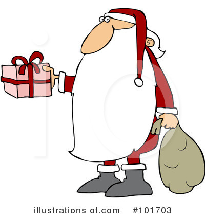 Royalty-Free (RF) Santa Clipart Illustration by djart - Stock Sample #101703