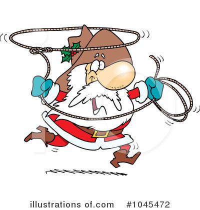 Royalty-Free (RF) Santa Clipart Illustration by toonaday - Stock Sample #1045472