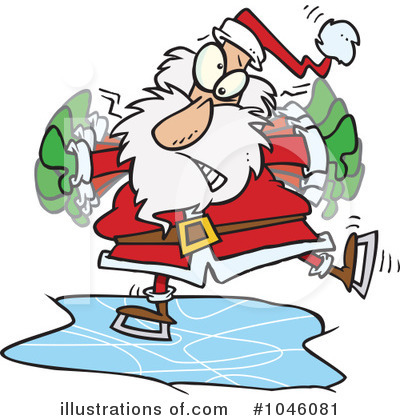 Royalty-Free (RF) Santa Clipart Illustration by toonaday - Stock Sample #1046081