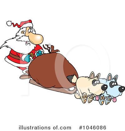 Royalty-Free (RF) Santa Clipart Illustration by toonaday - Stock Sample #1046086