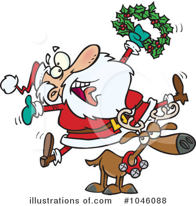 Royalty-Free (RF) Santa Clipart Illustration by toonaday - Stock Sample #1046088