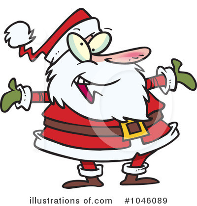 Royalty-Free (RF) Santa Clipart Illustration by toonaday - Stock Sample #1046089