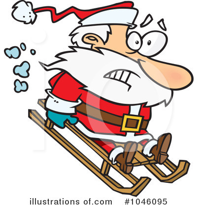 Sledding Clipart #1046095 by toonaday
