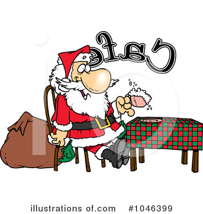 Royalty-Free (RF) Santa Clipart Illustration by toonaday - Stock Sample #1046399