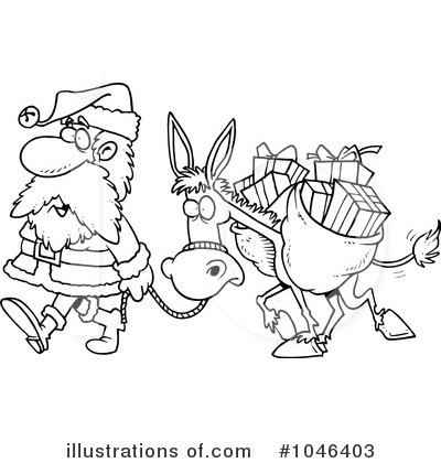Royalty-Free (RF) Santa Clipart Illustration by toonaday - Stock Sample #1046403