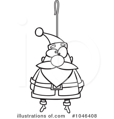Royalty-Free (RF) Santa Clipart Illustration by toonaday - Stock Sample #1046408
