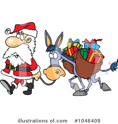 Donkey Clipart #1046409 by toonaday