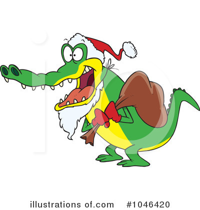 Royalty-Free (RF) Santa Clipart Illustration by toonaday - Stock Sample #1046420