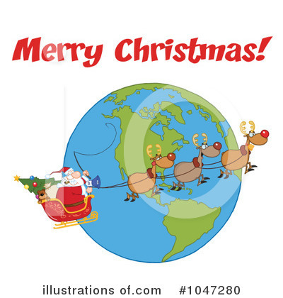 Royalty-Free (RF) Santa Clipart Illustration by Hit Toon - Stock Sample #1047280