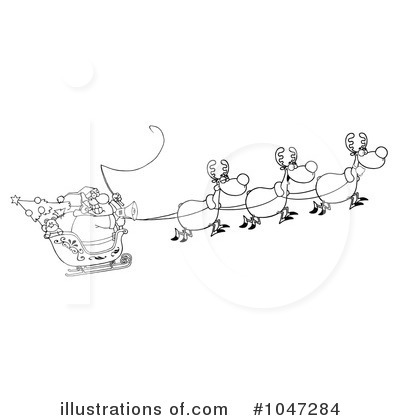 Royalty-Free (RF) Santa Clipart Illustration by Hit Toon - Stock Sample #1047284