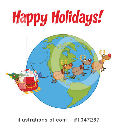 Royalty-Free (RF) Santa Clipart Illustration by Hit Toon - Stock Sample #1047287