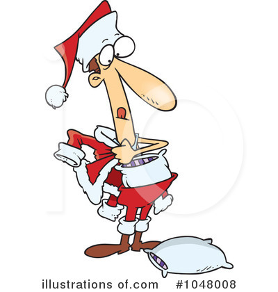 Royalty-Free (RF) Santa Clipart Illustration by toonaday - Stock Sample #1048008