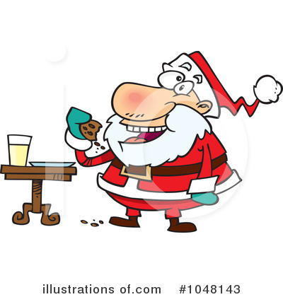 Santa Snack Clipart #1048143 by toonaday