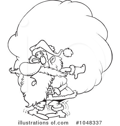 Royalty-Free (RF) Santa Clipart Illustration by toonaday - Stock Sample #1048337