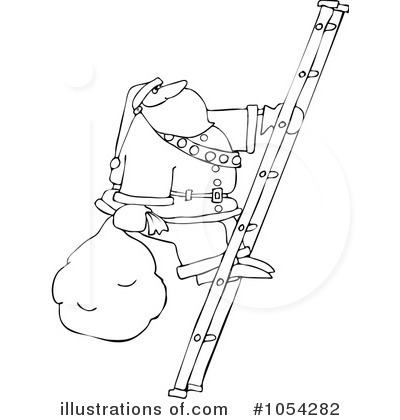 Royalty-Free (RF) Santa Clipart Illustration by djart - Stock Sample #1054282