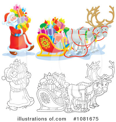 Royalty-Free (RF) Santa Clipart Illustration by Alex Bannykh - Stock Sample #1081675